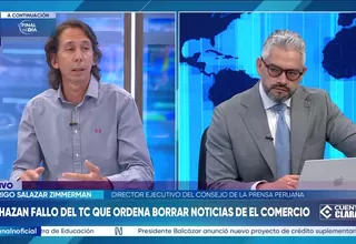 Rodrigo Salazar Zimmerman: Luego de 12 años, el TC dice que ha cambiado el interés público, lo cual, es preocupante