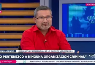 Ronald Atencio: No pertenezco a ninguna organización criminal