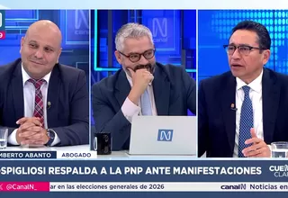 Rospigliosi respalda a la PNP ante manifestaciones