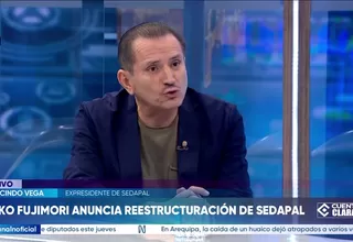 Rudecido Vega: Rudecindo Vega: Sedapal necesita ser reestructurada, siempre que no lleve al tema recurrente de la privatización