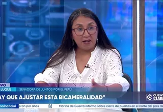 Ruth Luque: Hay que ajustar esta bicameralidad