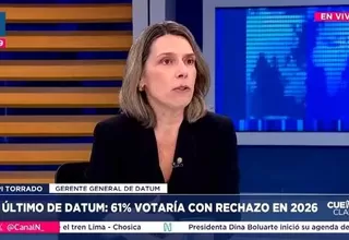 Urpi Torrado: Tres de cada cuatro peruanos sienten vergüenza de los partidos políticos