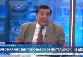 Víctor García Toma: Acción de amparo de Renzo Reggiardo contra JNE no puede paralizar procesos electorales