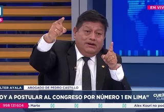 Walter Ayala: Si Castillo postula, puede ser el senador más votado del Perú
