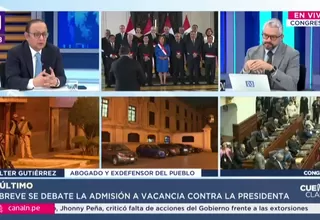 Walter Gutiérrez: La capacidad de negociación de Dina Boluarte fue cero