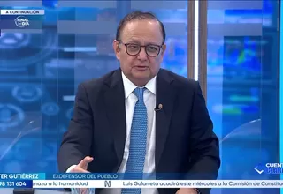 Walter Gutiérrez planteó que la Fiscalía debería intervenir en el caso de los ascensos y contrataciones en la Defensoría del Pueblo