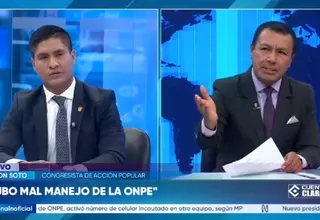 Wilson Soto: Hubo mal manejo de la ONPE
