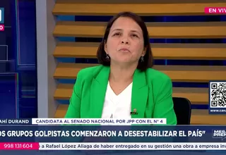 Anahí Durand: 8 presidentes en 10 años también es algo que trae inestabilidad