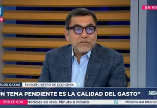 Carlos Casas: Un tema pendiente es la calidad del gasto