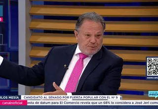 Carlos Mesía: En este momento en el Perú nada funciona