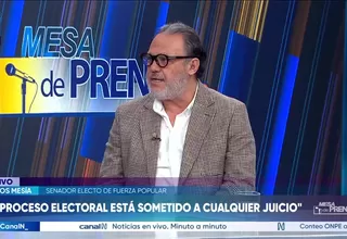 Carlos Mesía: El pedido o la intención que demuestra el candidato Sánchez es absolutamente extemporánea