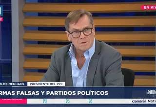 Carlos Neuhaus: En el PPC hacíamos nuestra propias auditoría