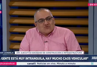 César Candela: "La gente está muy intranquila, hay mucho caos vehicular"