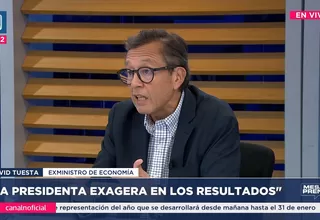 David Tuesta: La presidenta exagera en los resultados