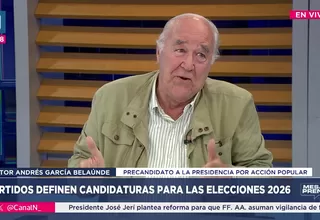 García Belaúnde: Hoy día los vicepresidentes son protagónicos y reemplazan al presidente