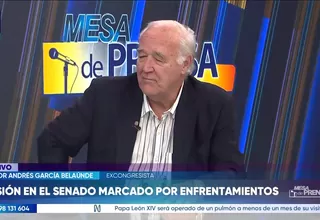 García Belaúnde: Los ministros no se pueden pechar con los parlamentarios