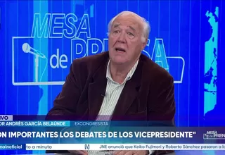 García Belaúnde sobre organizar 3 debates: En 21 días se pueden hacer todo