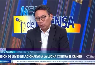 Humberto Abanto: El Poder Ejecutivo no tiene ninguna posibilidad de revisar las leyes