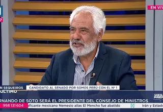 Iván Sequeiros: Algún condicionamiento habrá puesto Hernando de Soto