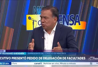 Javier Velásquez Quesquén: No creo que la inseguridad se resuelva sacando más soldados