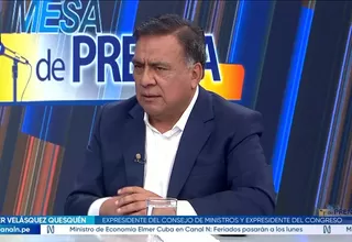 Javier Velásquez Quesquén: Se ve una articulación del Gobierno en estos días