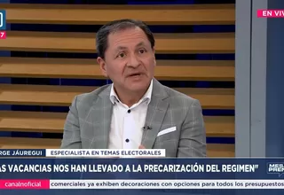 Jorge Jáuregui: Las vacancias nos han llevado a la precarización del régimen