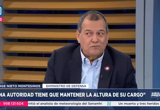 Jorge Nieto: Una autoridad tiene que mantener la altura de su cargo