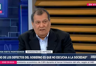 Jorge Nieto: Uno de los defectos del gobierno es que no escucha a la sociedad