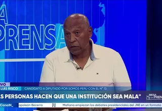José Luis Risco: Los actuales parlamentarios han contribuido para que el Congreso se desprestigie