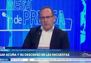 José Salardi: "César Acuña como tal no tiene ninguna denuncia por corrupción"