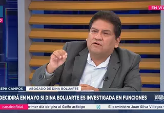 Joseph Campos: Las investigaciones descapitalizan a un presidente