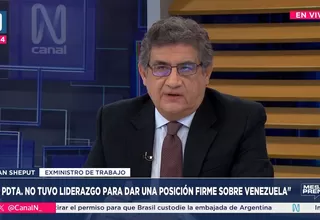 Juan Sheput: La presidenta no tuvo liderazgo para dar una posición firme sobre Venezuela