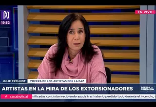 Julie Freundt: "La extorsión en todos los grupos de cumbia, salsa, en general está muy latente"