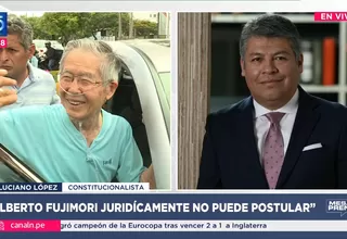 Luciano López: Alberto Fujimori jurídicamente no puede postular