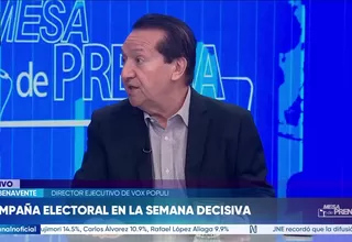 Luis Benavente: "Hay un empate entre Rafael López Aliaga y Carlos Álvarez"