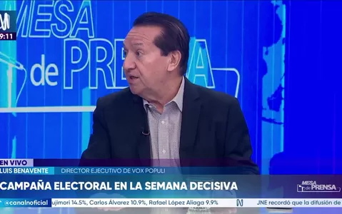 Luis Benavente: "Hay un empate entre Rafael López Aliaga y Carlos Álvarez"