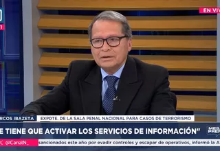 Marcos Ibazeta: Se tiene que activar los servicios de información