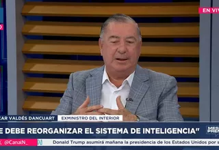 Óscar Valdés: "Se debe reorganizar el sistema de inteligencia"