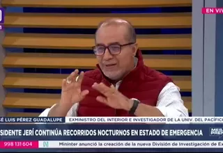 Pérez Guadalupe: El presidente del INPE nunca debió entrar