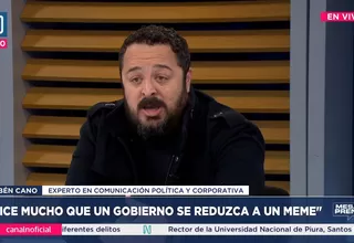 Rubén Cano: Dice mucho que un Gobierno se reduzca a un meme