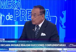 Soto Vallenas: El JNE es también responsable de lo que está ocurriendo