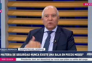 Wilfredo Pedraza: Hablar de tendencias a la baja en extorsión es una barbaridad
