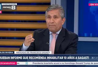 Abogado de Sagasti anuncia acción constitucional si el Congreso inhabilita al expresidente