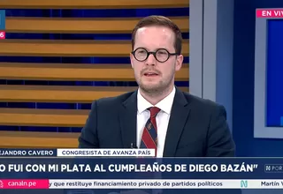 Alejandro Cavero: "Yo fui con mi plata al cumpleaños de Diego Bazán"