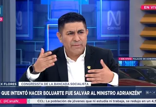Alex Flores: Dina Boluarte intentó salvar a Adrianzén