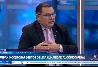Alex Guerrero: Tengo serias observaciones con respecto a la redacción de la ley de lesa humanidad
