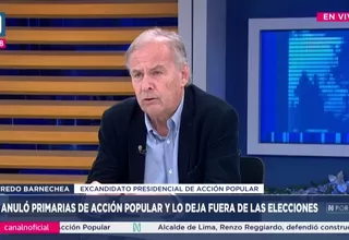 Alfredo Barnechea: Quiero pedir disculpas a los miembros del JNE