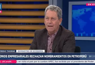 Alfredo Thorne: Según el último reporte trimestral, Petroperú ya no tiene patromonio