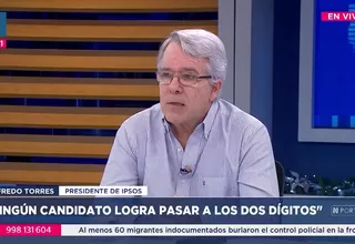Alfredo Torres: En algún momento medimos a Julio Chávez, la gente no lo conoce