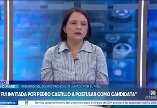 Anahí Durand: Fui invitada por Pedro Castillo a postular como candidata